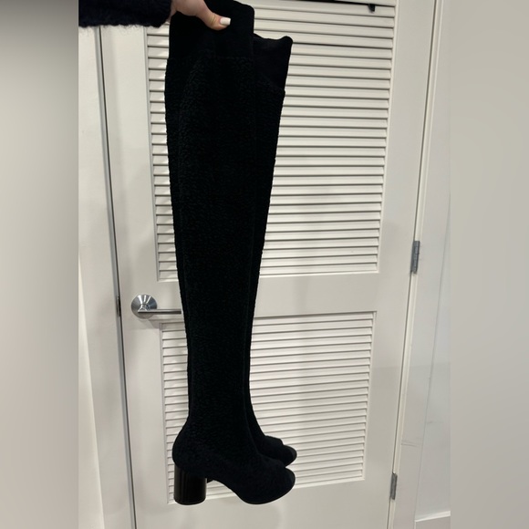 Missoni Open-Toe Long Black Boots - Picture 3 of 7